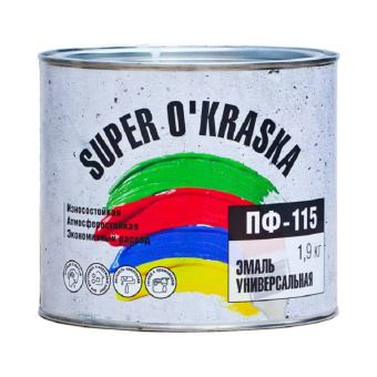 Эмаль ПФ-115 Super Okraska серый 1,9кг