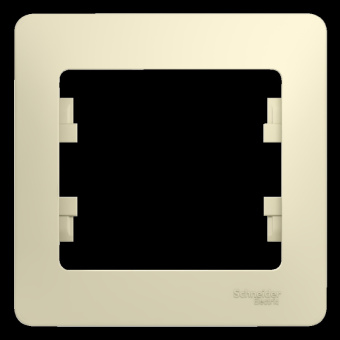 Рамка 1 пост гор. бежевая "GLOSSA" (упак.45) GSL000201