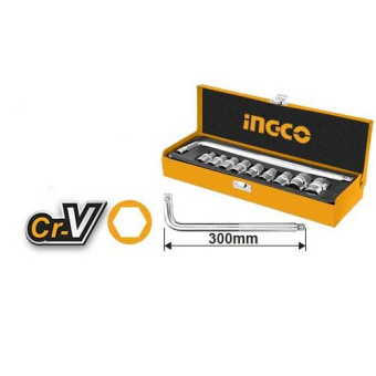 Набор головок 1/2" 10 предметов INGCO INDUSTRIAL HKTS12101