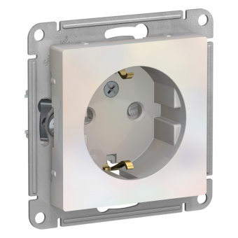 Механизм Розетки з/к з/ш 16А жемчуг ATLASDESIGN