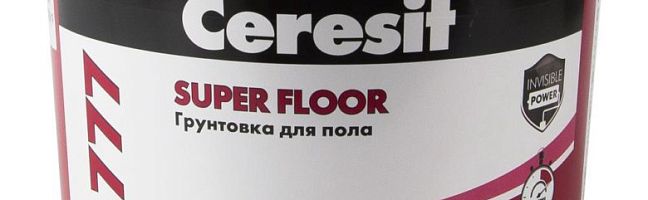 Представляем новинку. Грунтовка для пола Ceresit СТ 777 Super Floor